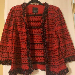 Ming Wang Sapphire Sweater Blazer Medium